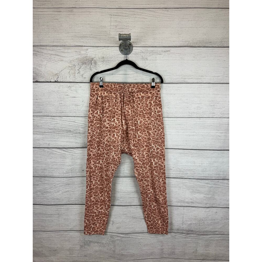 Seed Heritage Women's Pink Leopard Harem Lounge Pants Size Medium